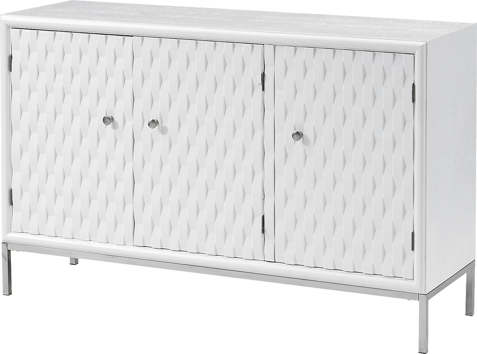 Betrand White Credenza - Image 1
