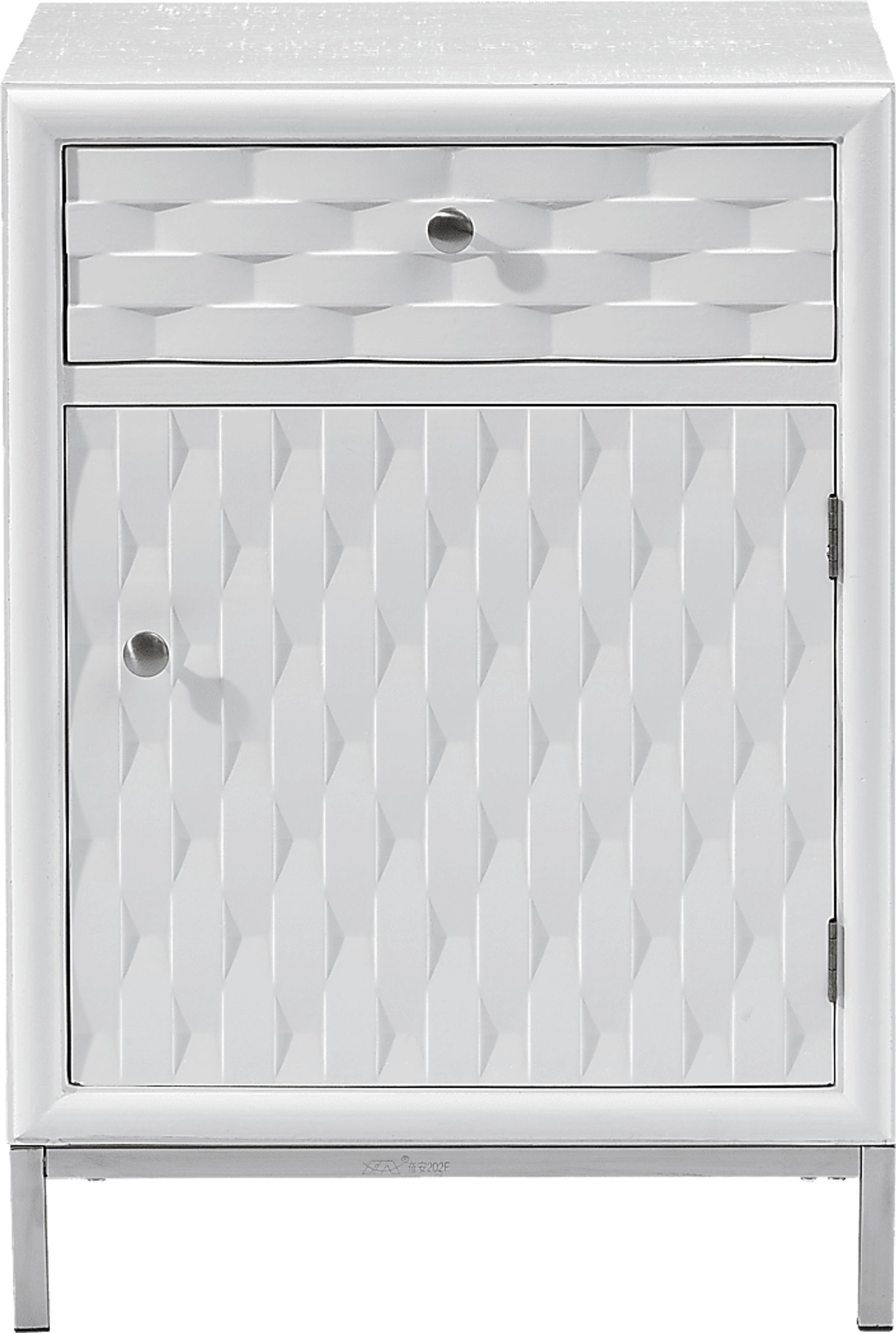 Betrand White Side Table - Image 2