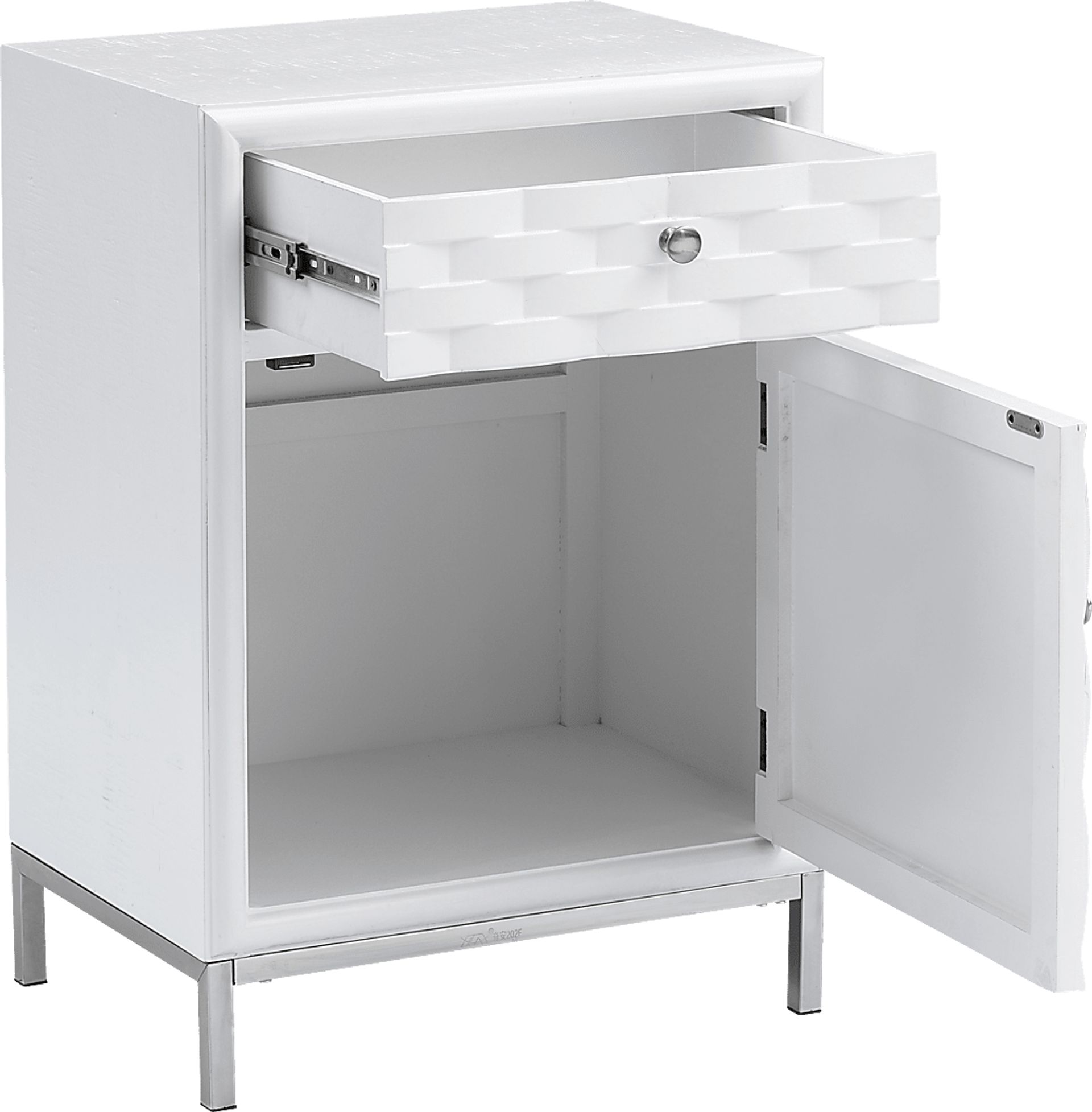 Betrand White Side Table - Image 3