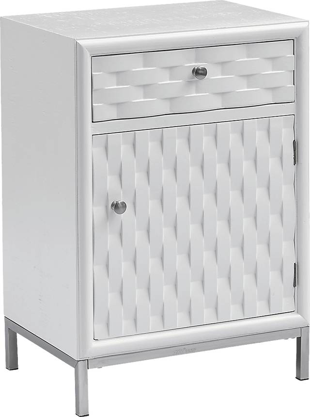 Betrand White Side Table - Thumbnail - Image 1