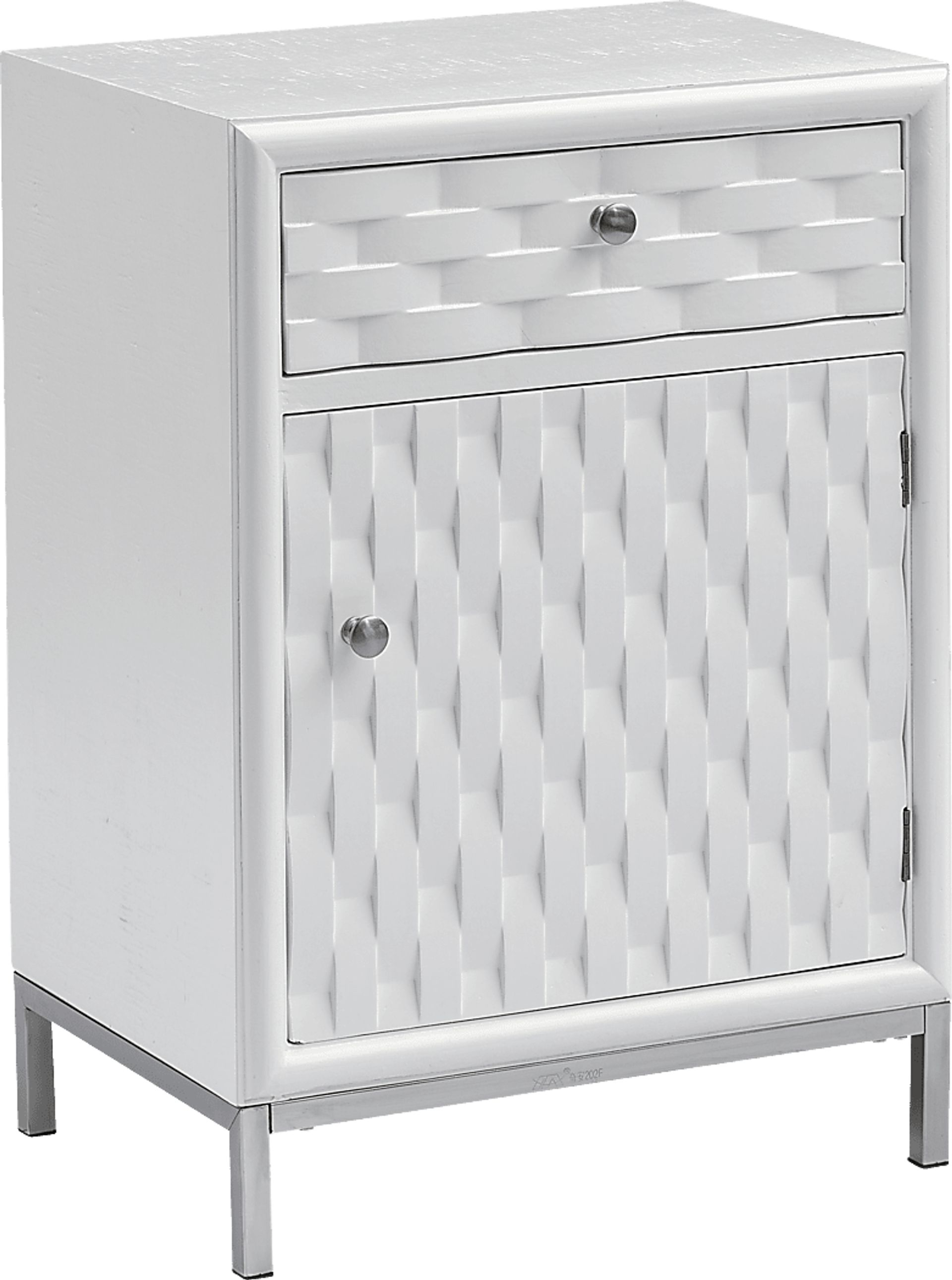 Betrand White Side Table - Image 1