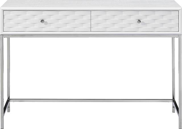 Betrand White Sofa Table - Thumbnail - Image 2