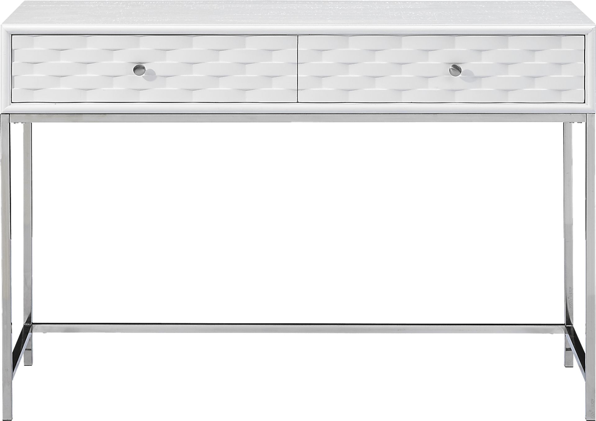 Betrand White Sofa Table - Image 2