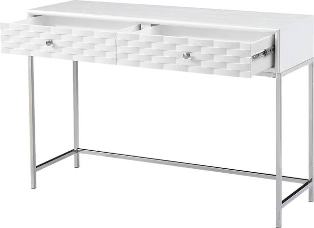 Betrand White Sofa Table - Thumbnail - Image 3