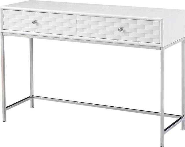 Betrand White Sofa Table - Thumbnail - Image 1