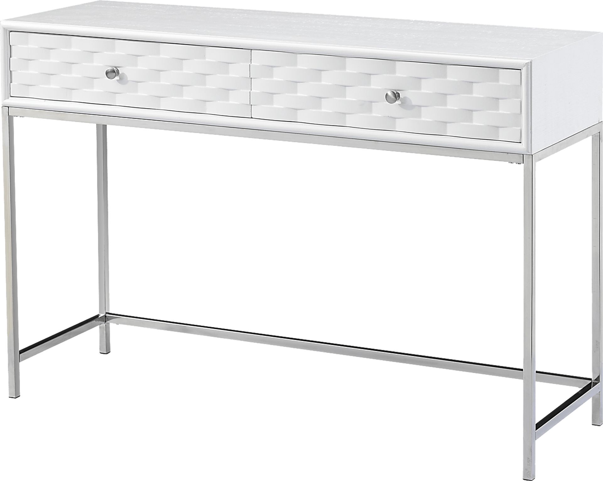 Betrand White Sofa Table - Image 1