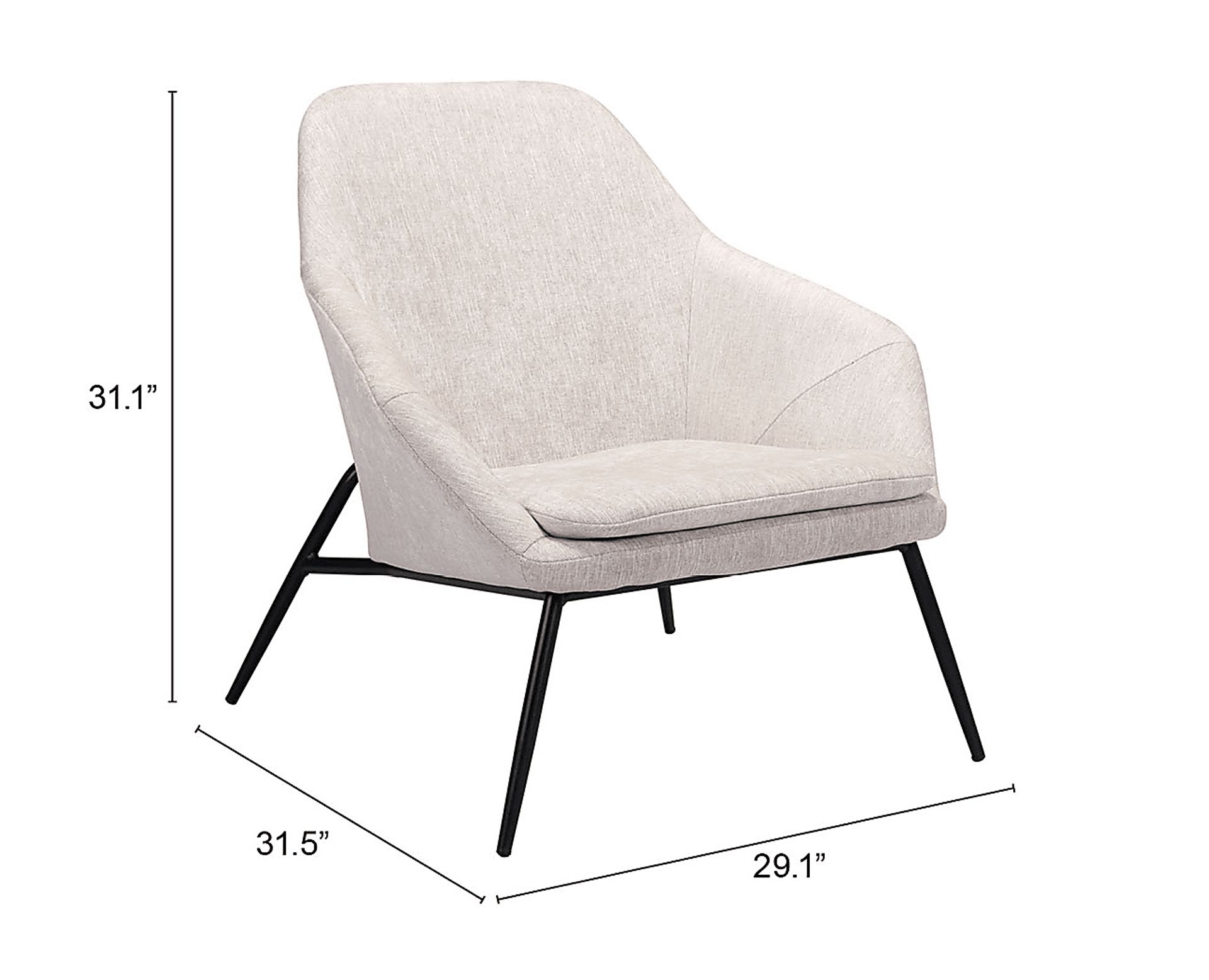 Bettijean Beige Accent Chair - Image 11