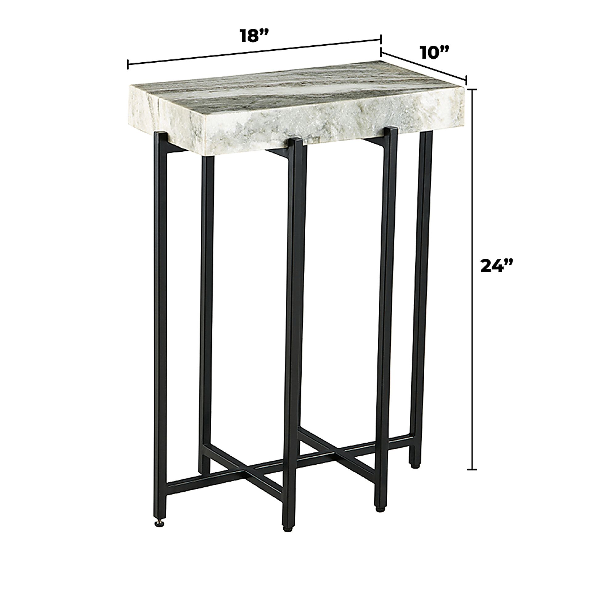 Bevan White Accent Table - Image 11