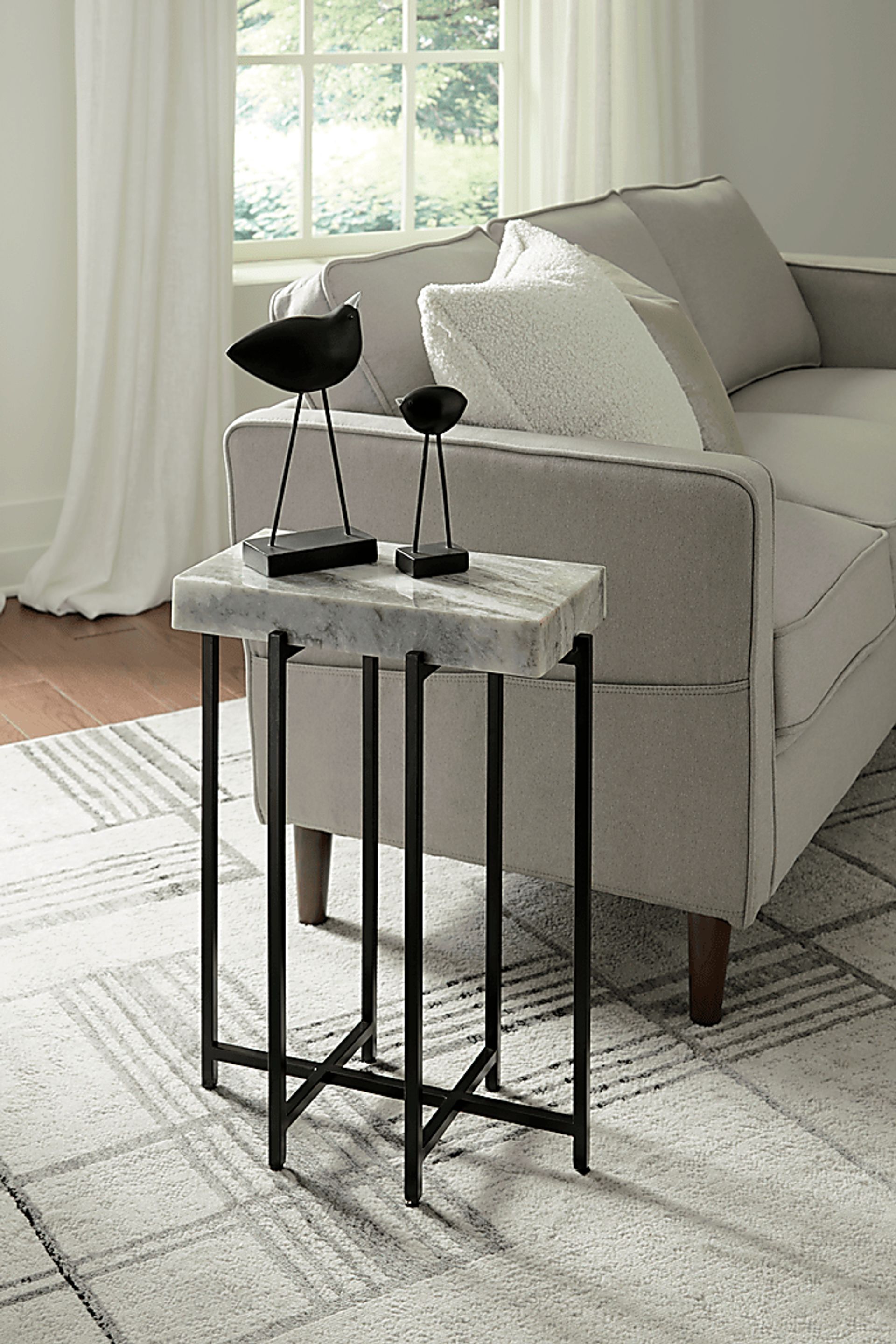 Bevan White Accent Table - Image 2
