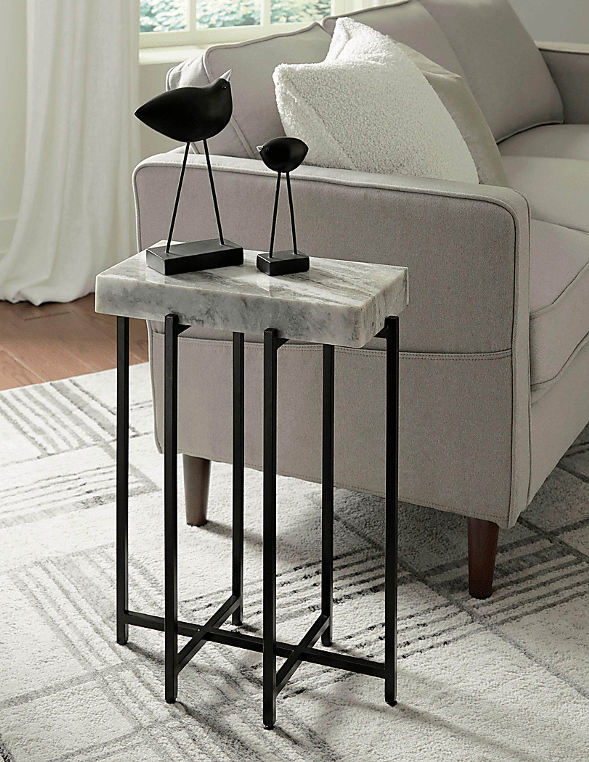 Bevan White Accent Table - Image 3