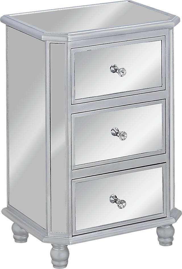 Beveridge Silver Nightstand - Thumbnail - Image 1