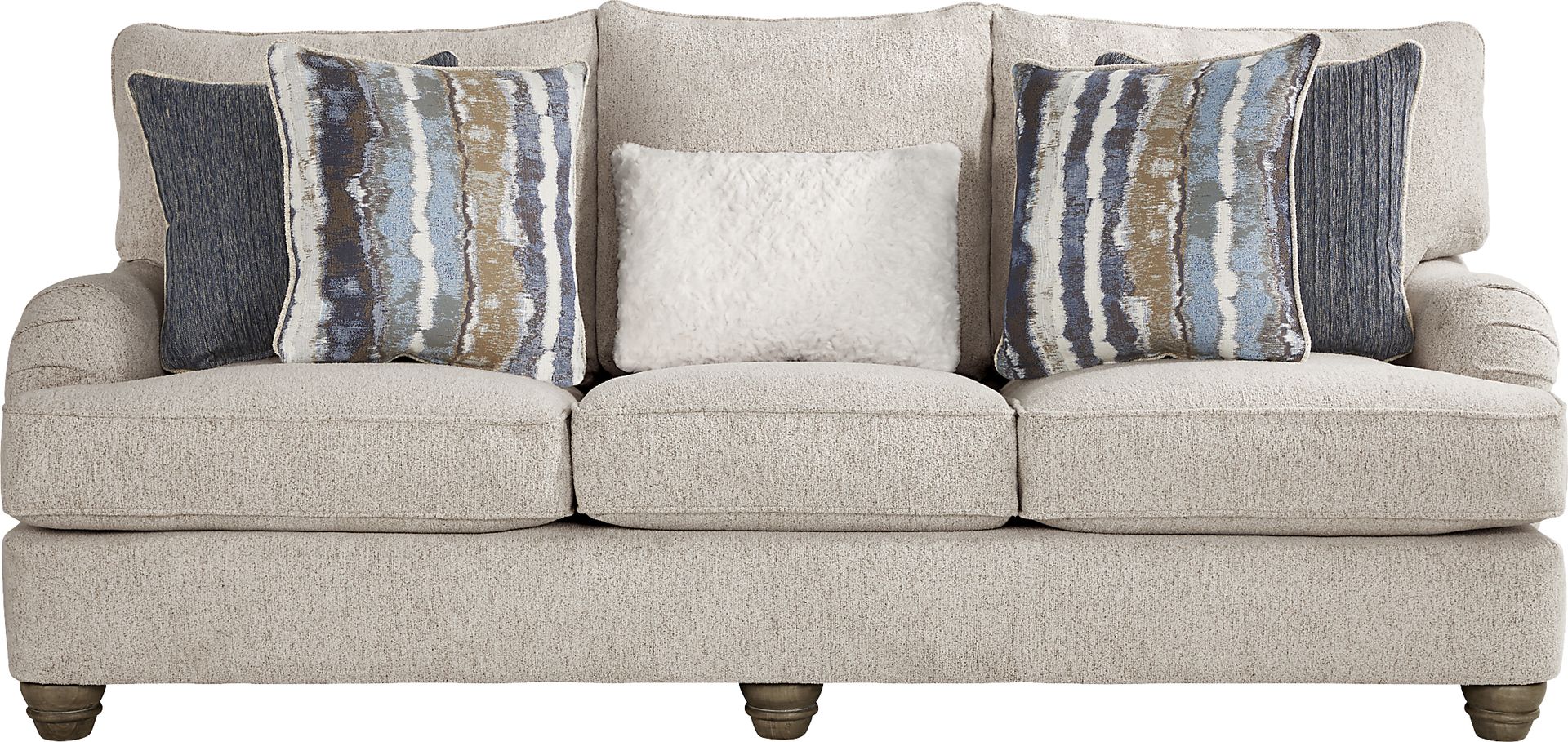 Beverly Glen 7 Pc Beige Chenille Fabric Premium Sleeper