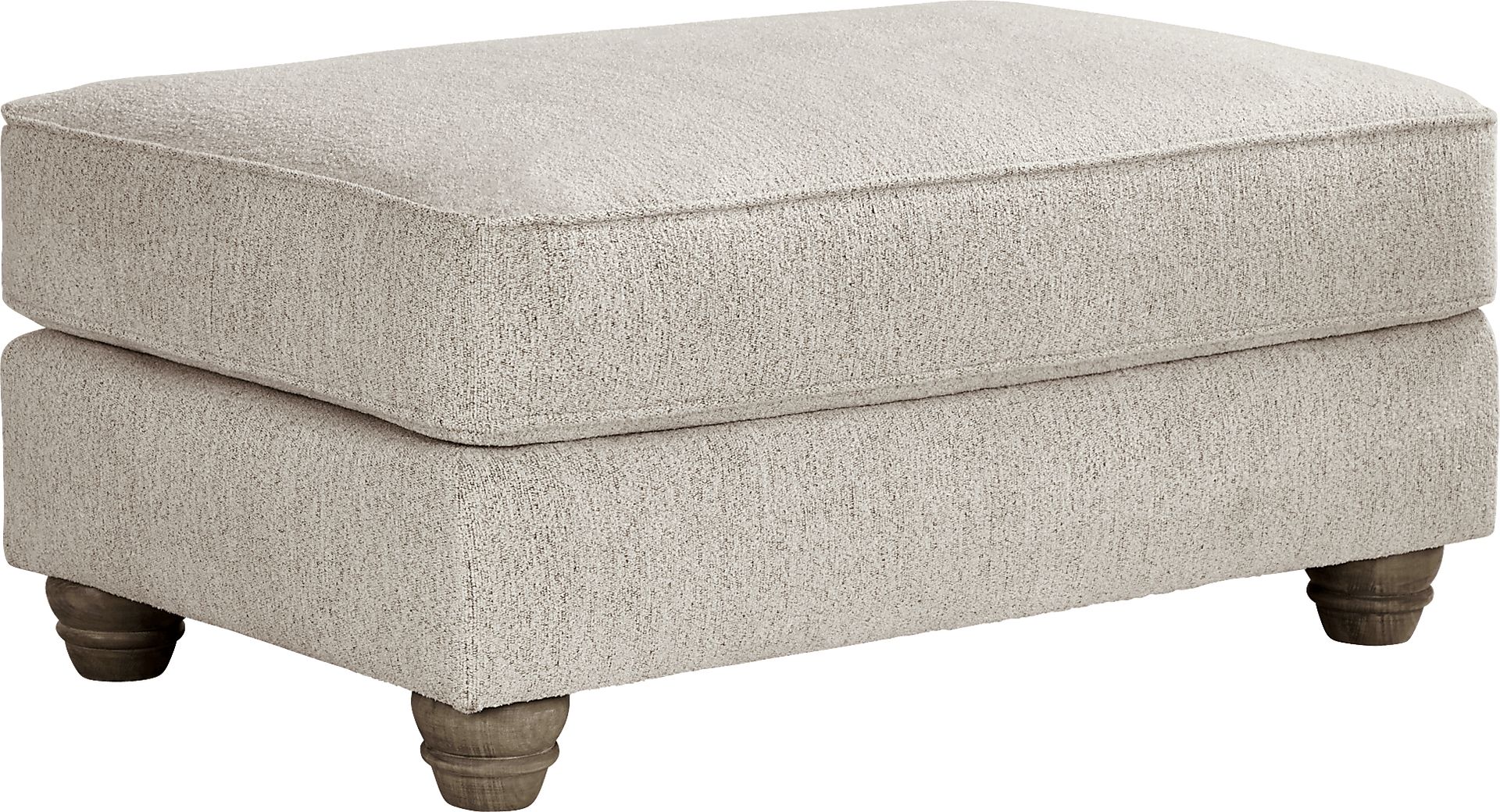 Beverly Glen Beige Ottoman - Image 2