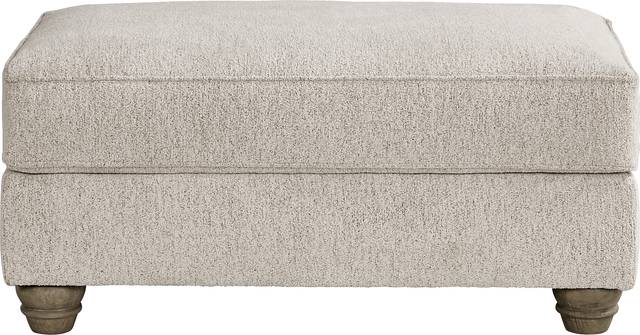 Beverly Glen Beige Ottoman - Thumbnail - Image 1