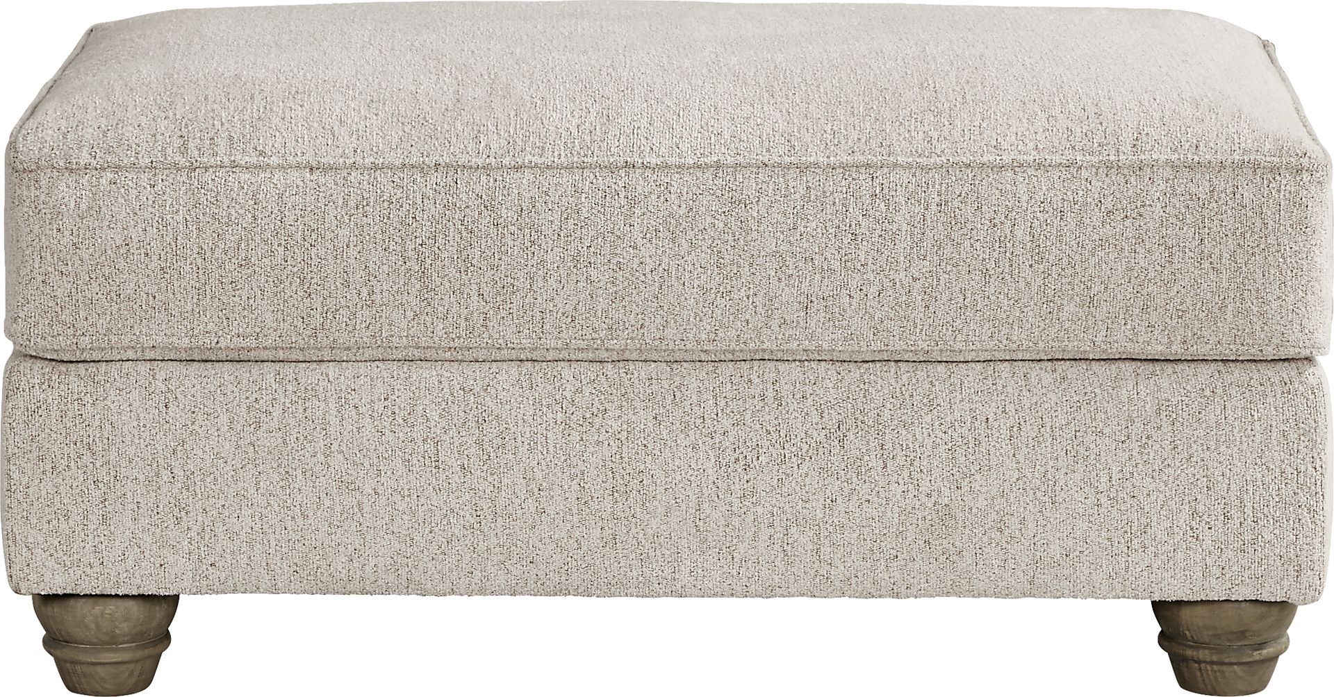Beverly Glen Beige Ottoman - Image 1