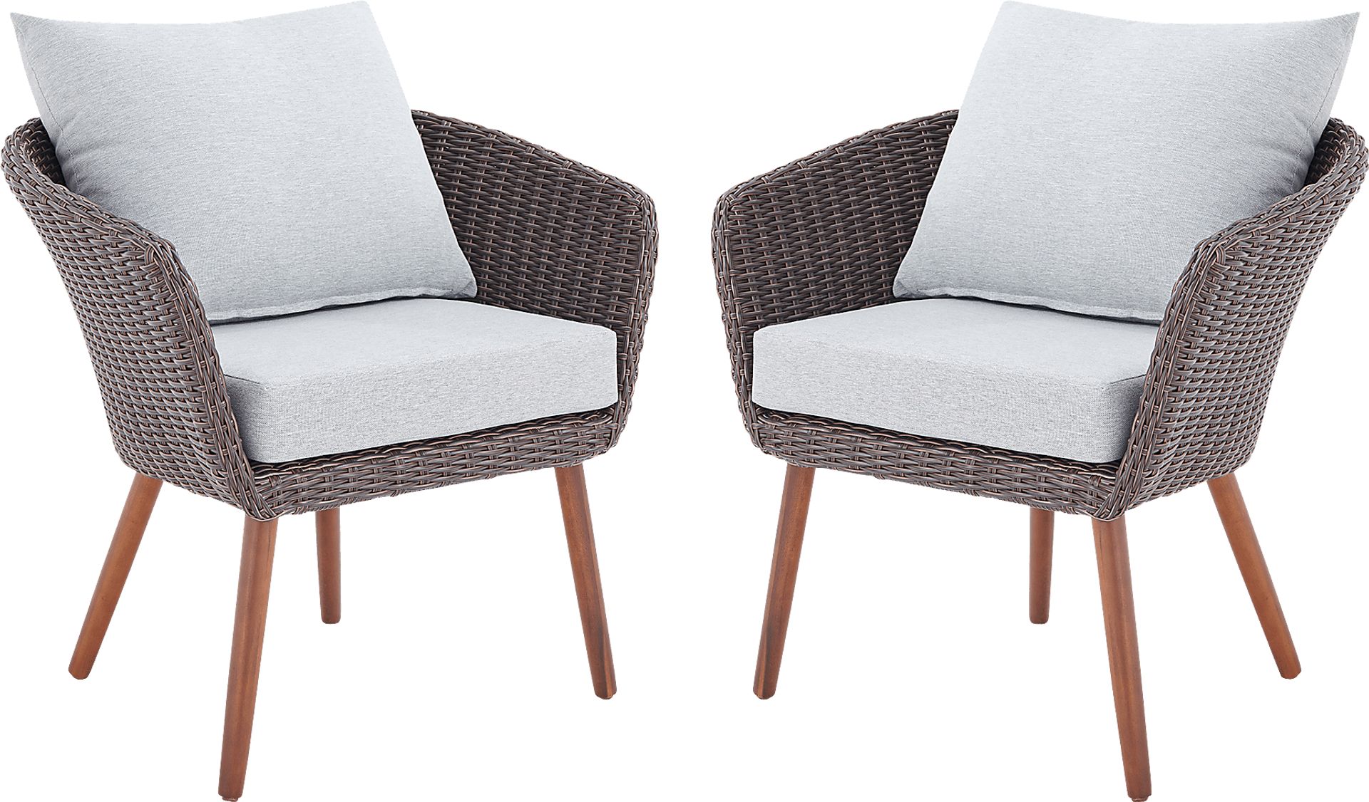 Beverly Shores Gray Outdoor Chair, Set of 2 - Image 1