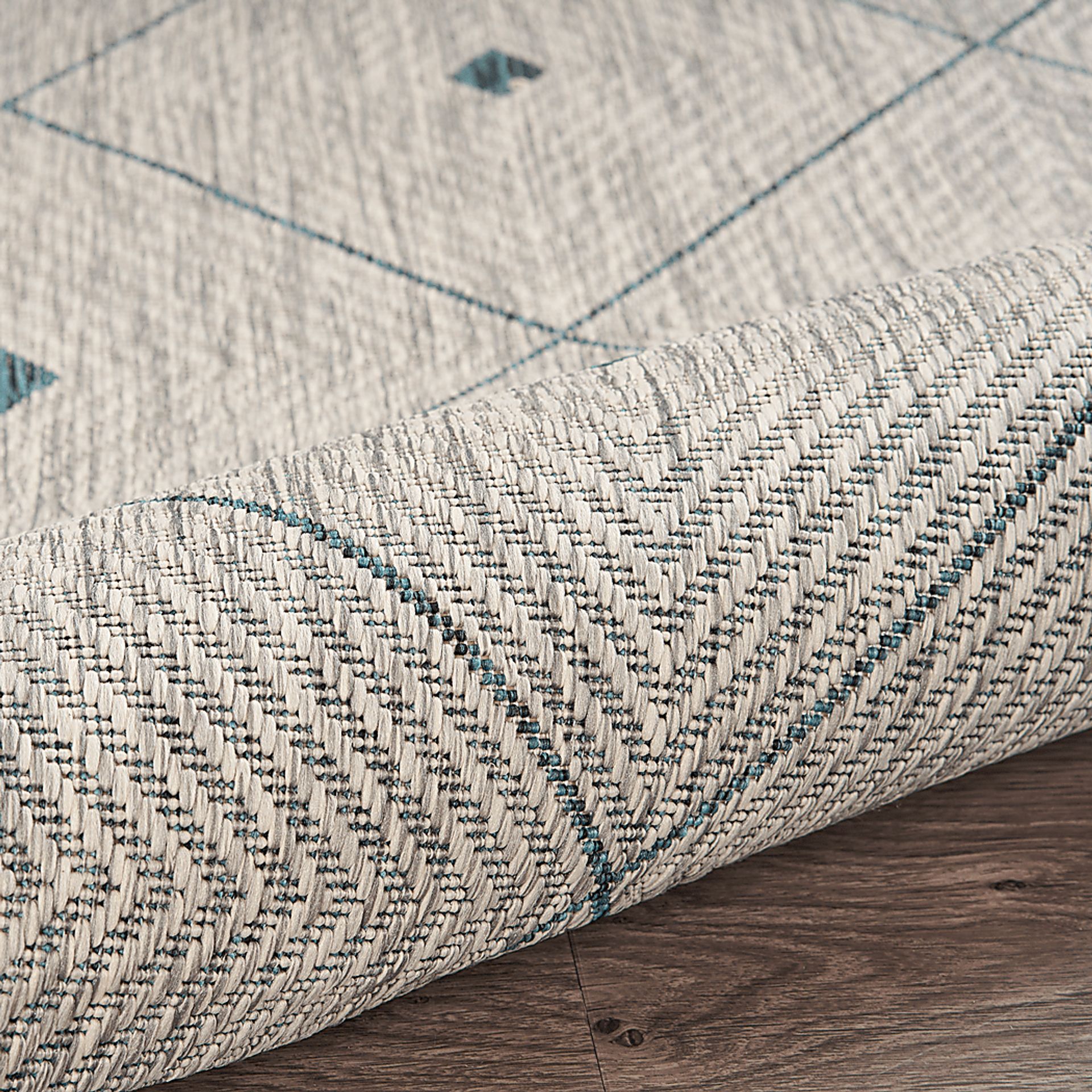 Beverpon Blue/Gray 7'9 x 9'9 Indoor/Outdoor Rug - Image 7