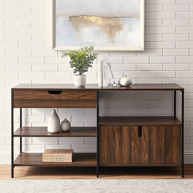 Beverwil Walnut 58 in. Console - Thumbnail - Image 4