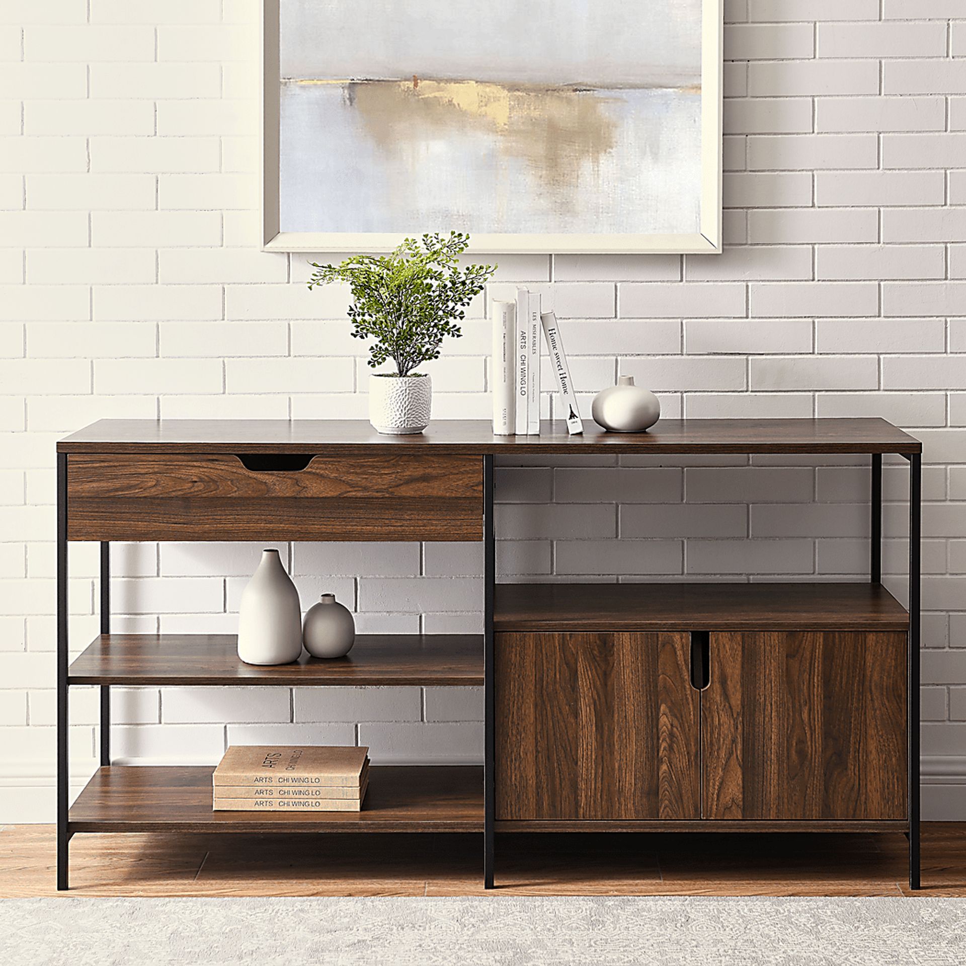 Beverwil Walnut 58 in. Console - Image 4
