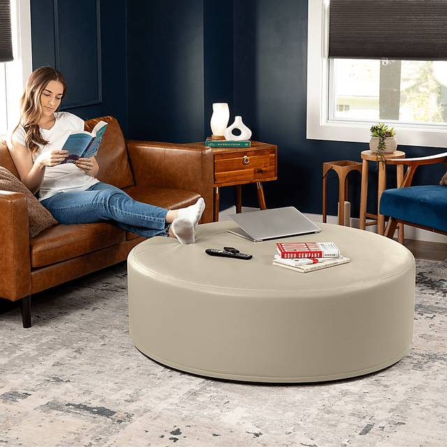 Bevina I Natural Large Ottoman - Thumbnail - Image 6