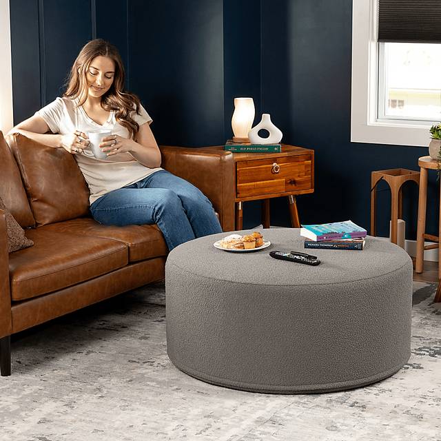 Bevina II Dark Gray Ottoman - Thumbnail - Image 5