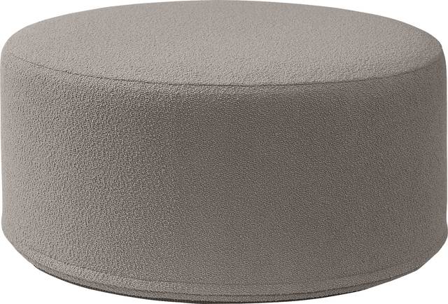 Bevina II Dark Gray Ottoman - Thumbnail - Image 1