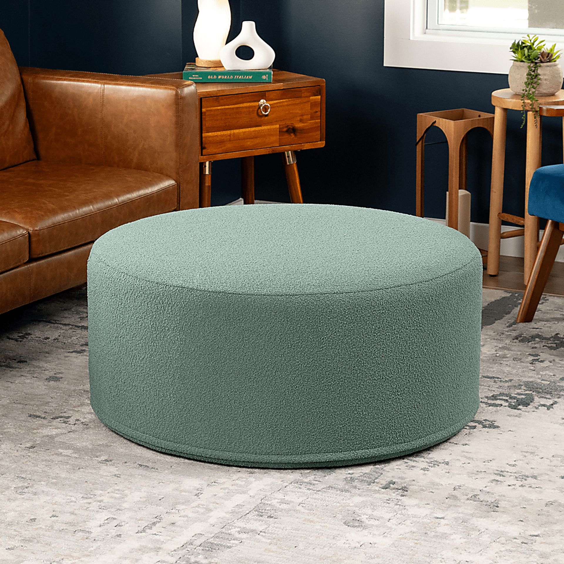 Bevina II Green Ottoman - Image 3