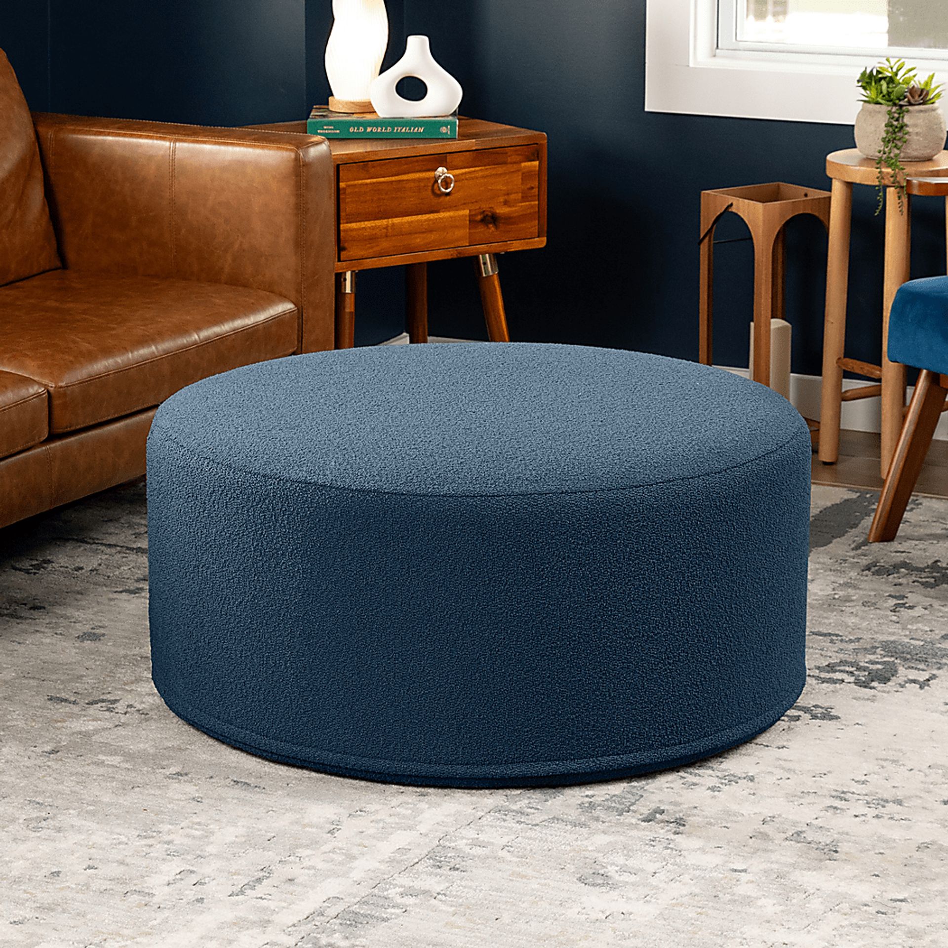Bevina II Navy Ottoman - Image 3