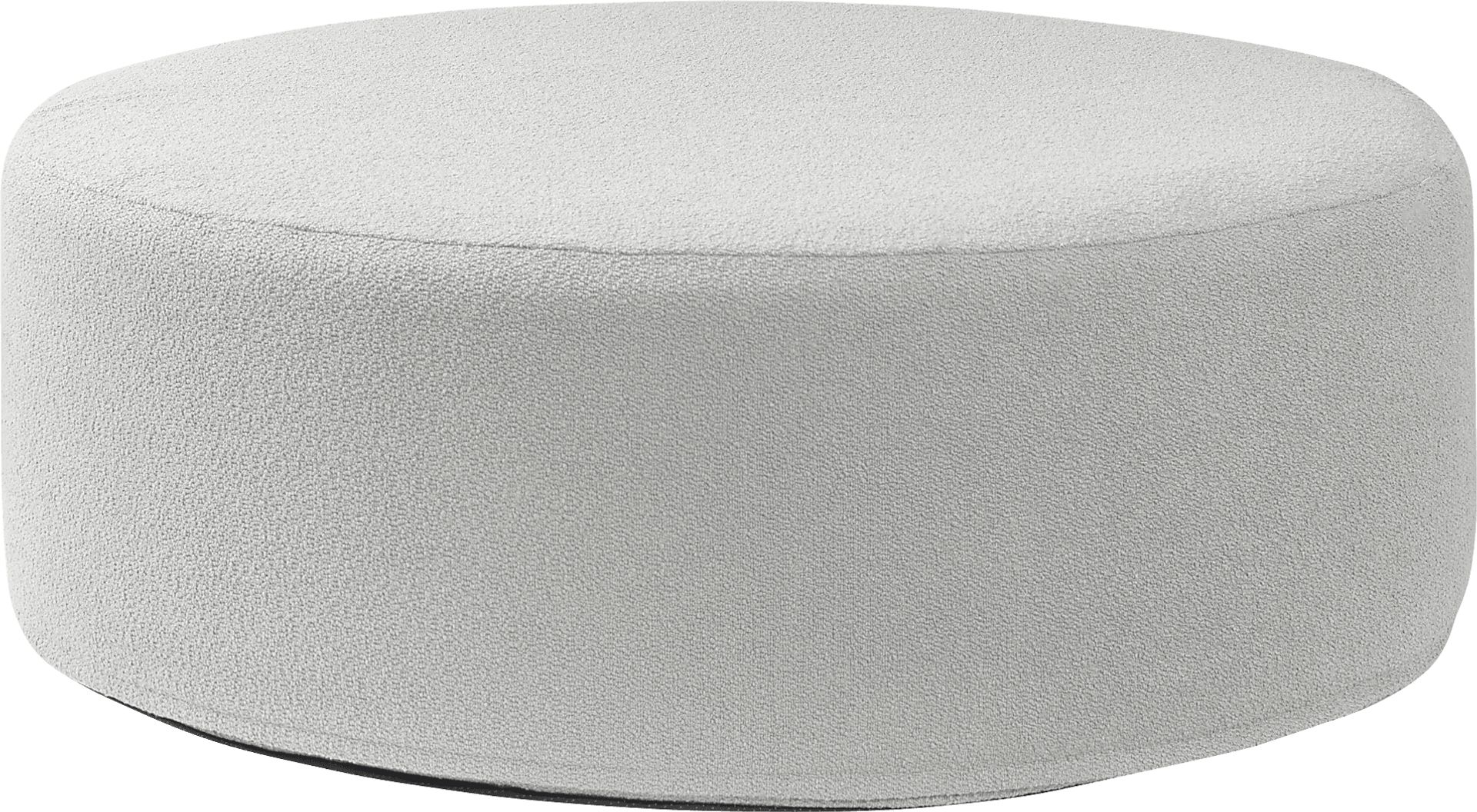 Bevina II Silver Large Ottoman - Image 1