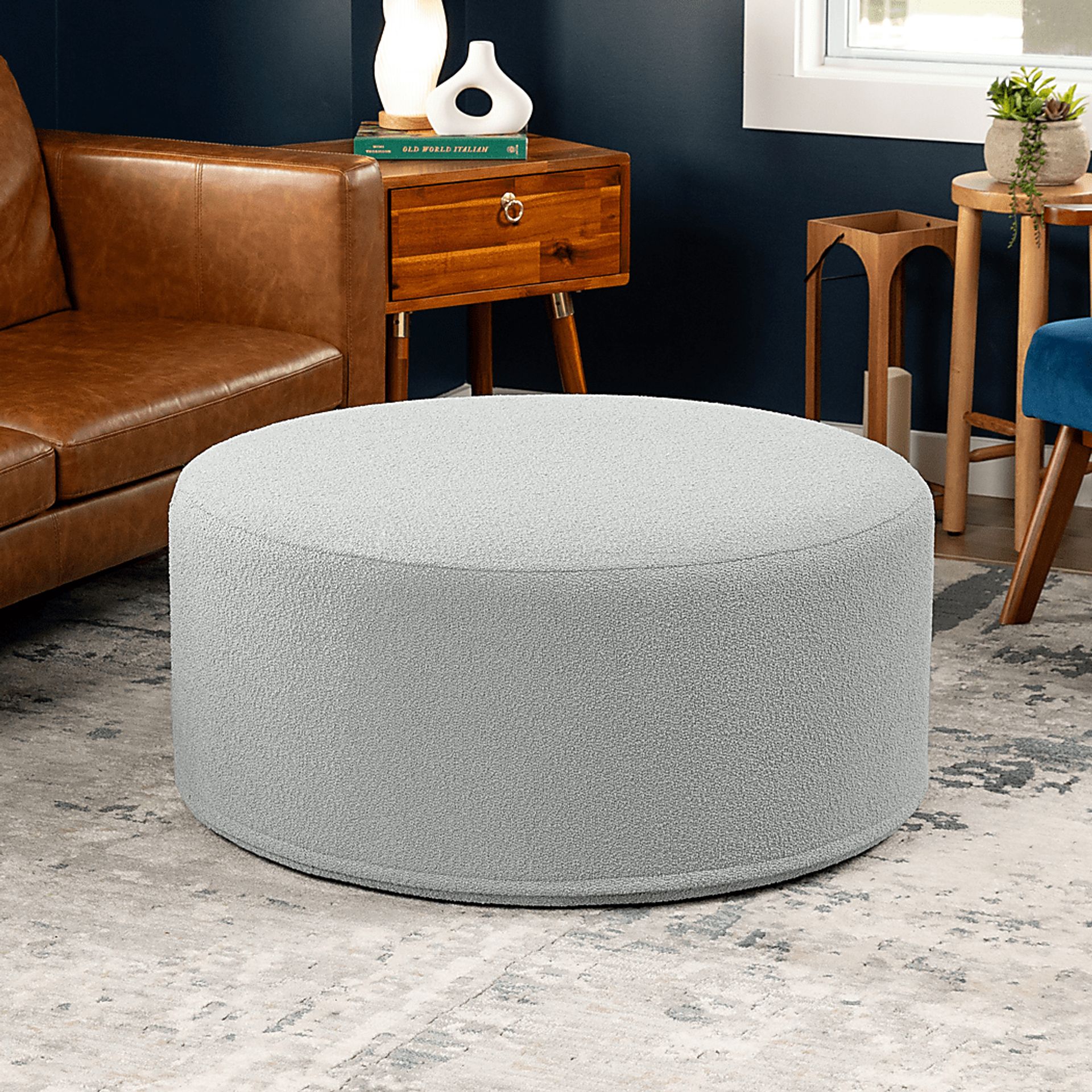 Bevina II Silver Ottoman - Image 3