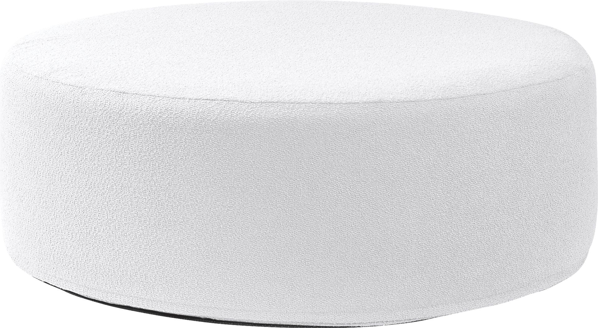 Bevina II White Large Ottoman - Image 1