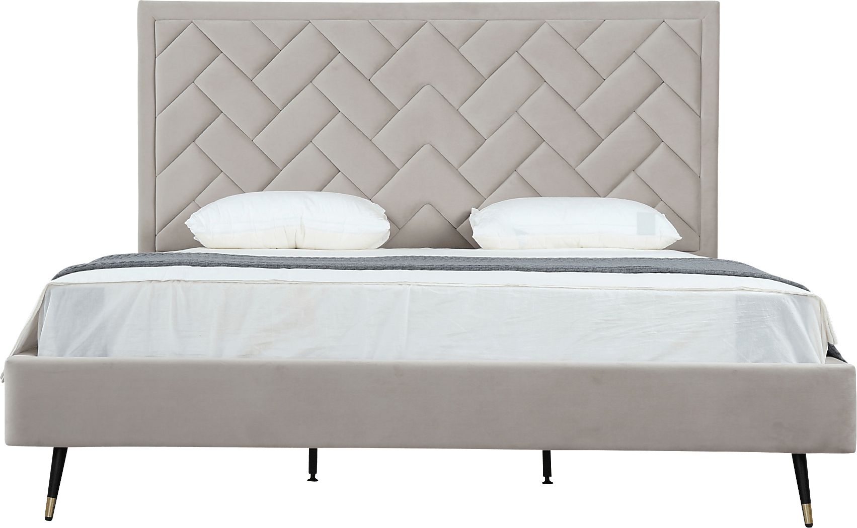 Bevra Light Gray King Bed