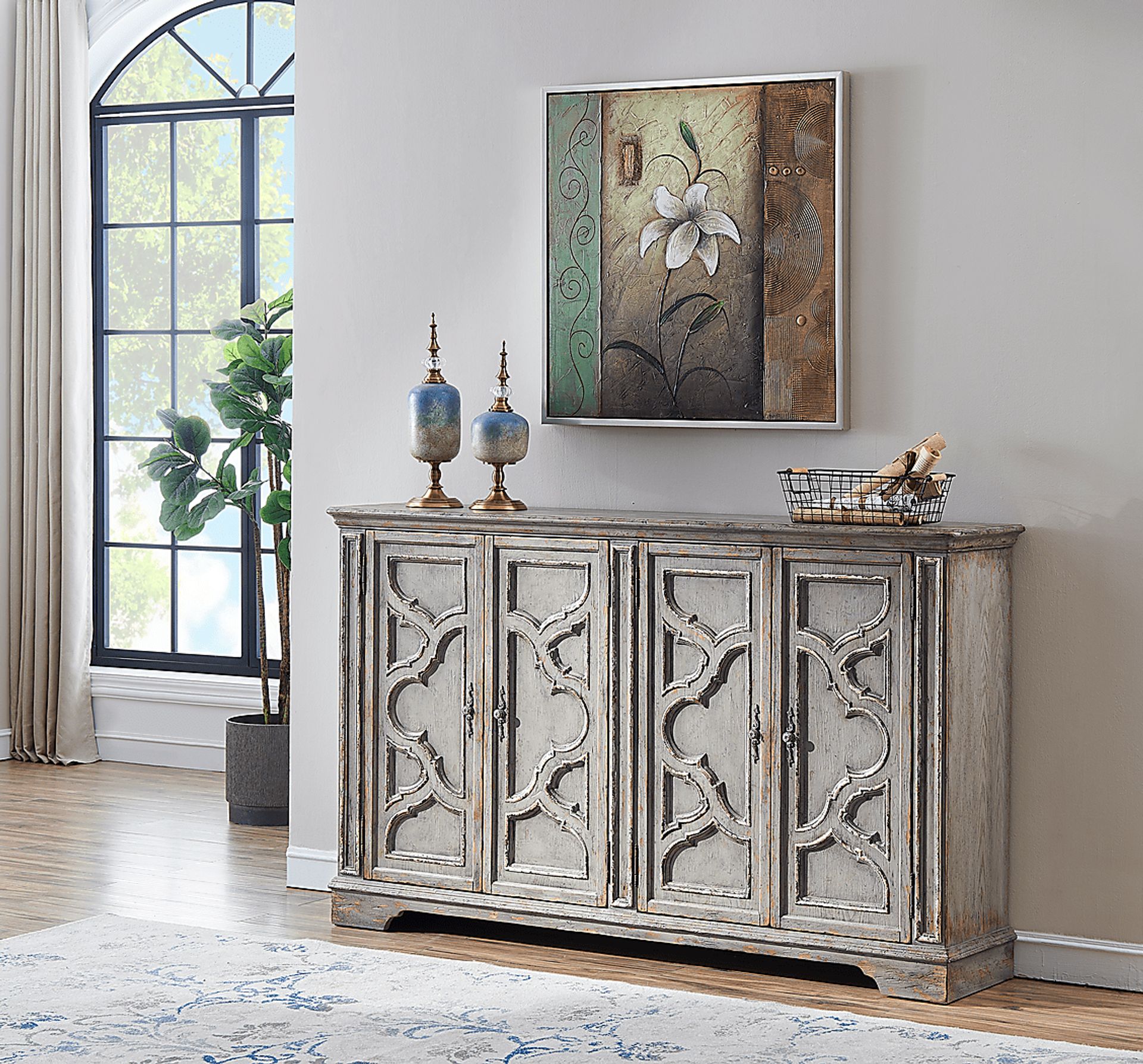 Bexlay Gray Credenza - Image 4