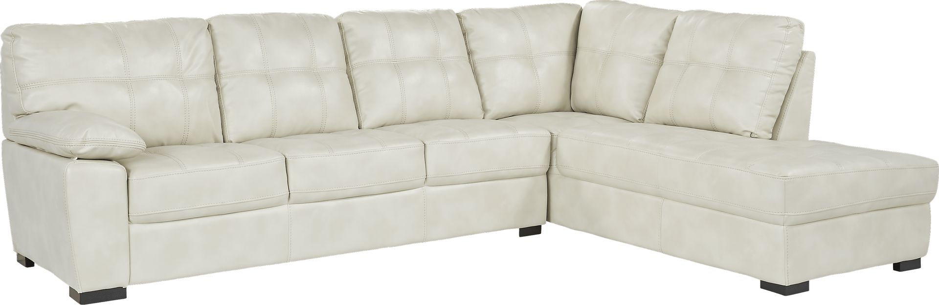 Bexley Square Cream 2 Pc Sectional - Image 1