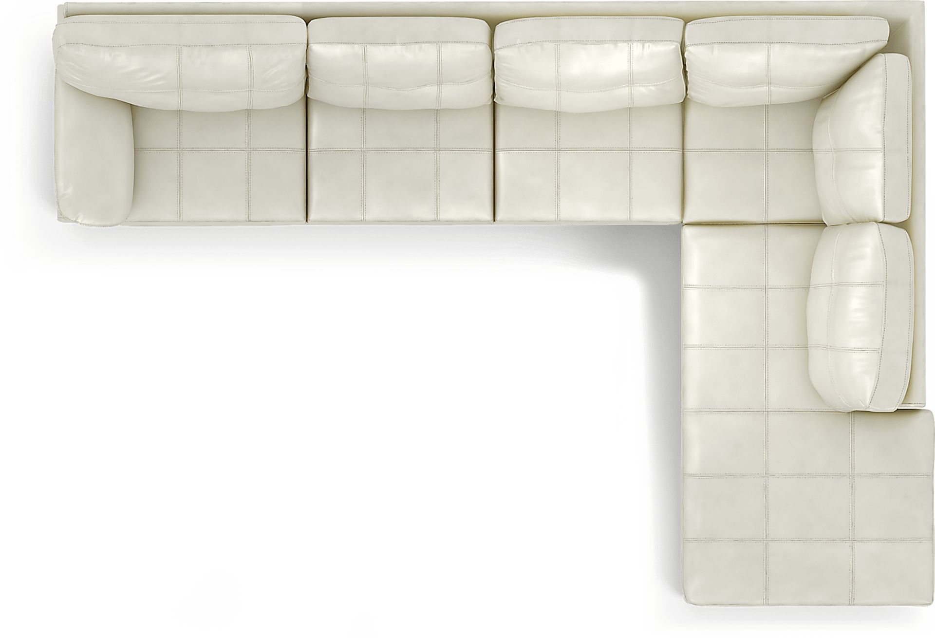 Bexley Square Cream 3 Pc Sectional Living Room - Image 4