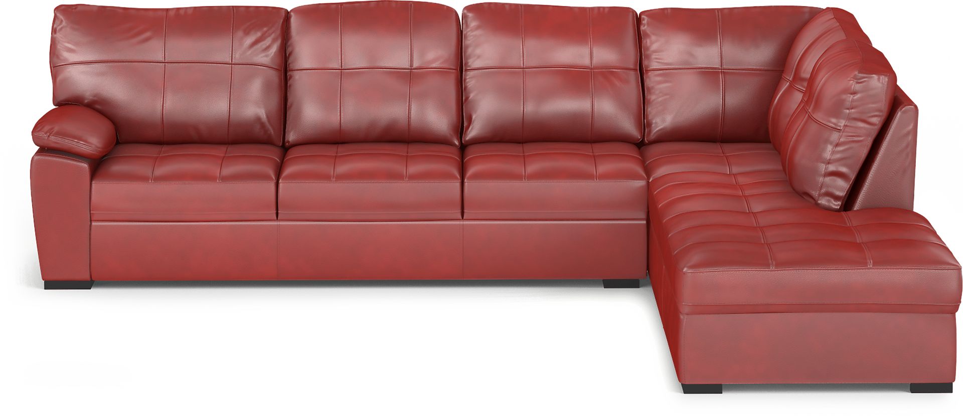 Bexley Square Red 2 Pc Sectional - Image 3