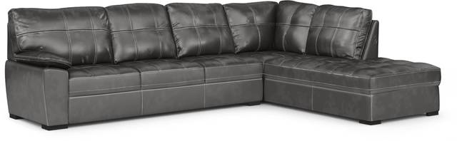 Bexley Square Slate 3 Pc Sectional Living Room - Thumbnail - Image 2