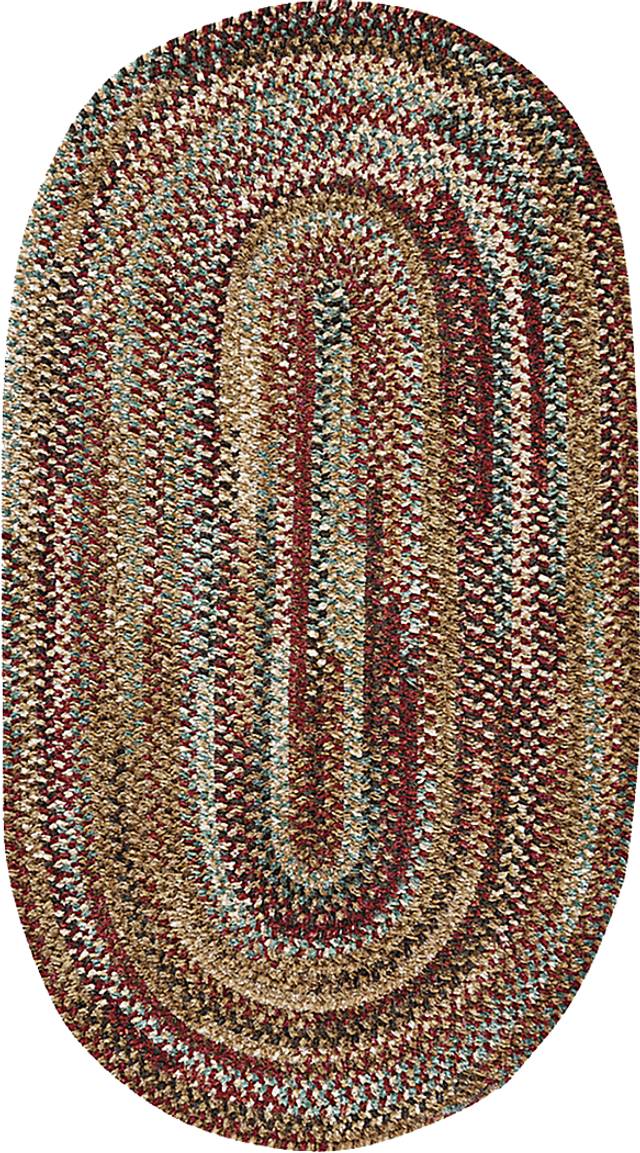 Bexmark Red 5' x 8' Oval Rug - Thumbnail - Image 1