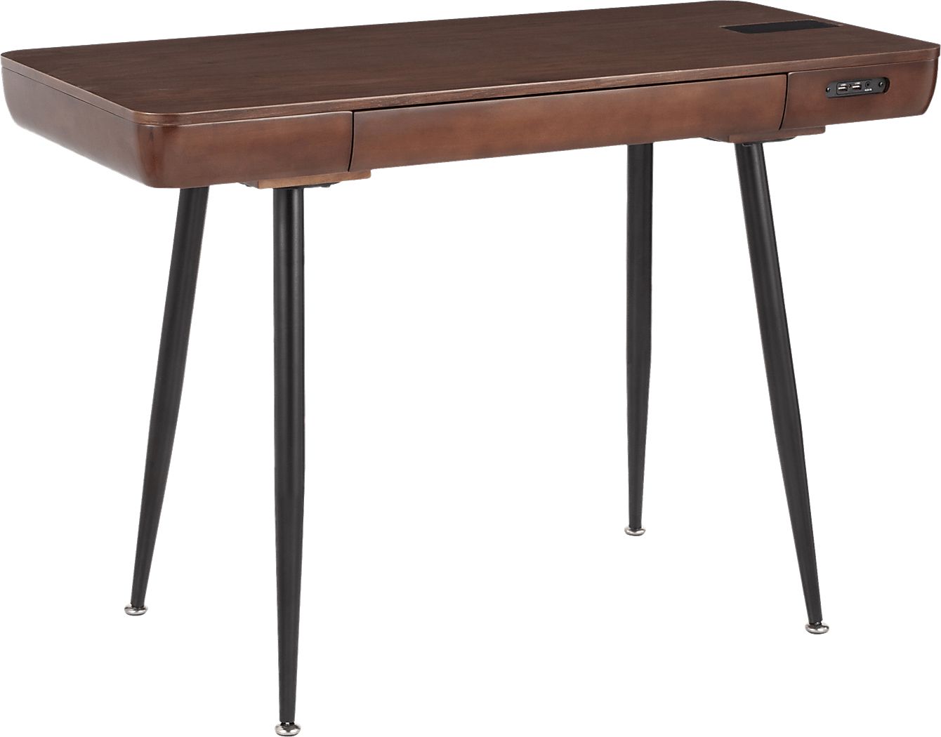 Kension Walnut Dark Wood Desk - Rooms To Go