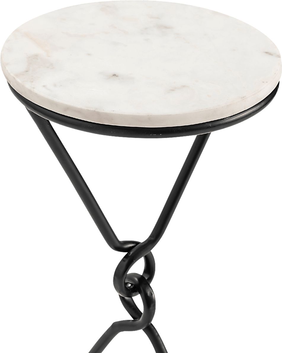 Beyette White Accent Table