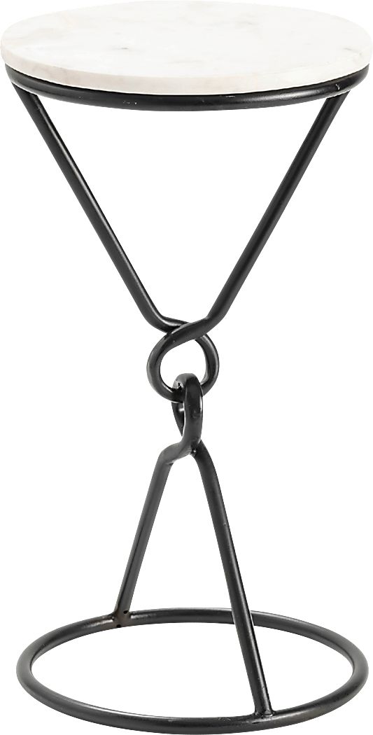 Beyette White Accent Table