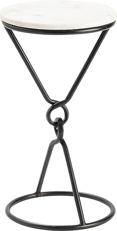 Beyette White Accent Table