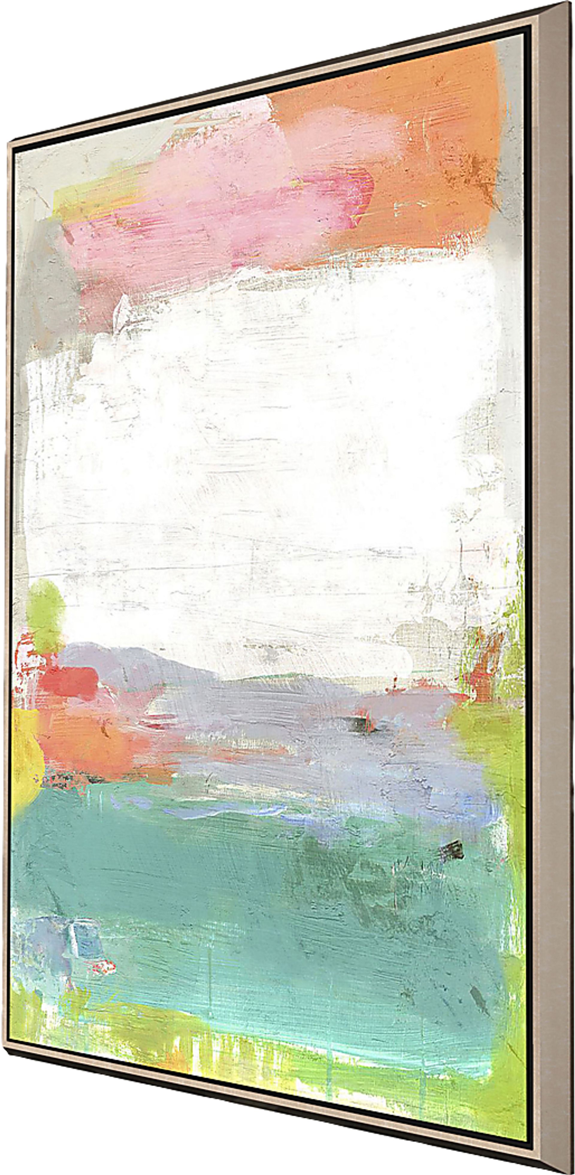 Beyond The Lagoon Blue Framed Artwork - Image 3
