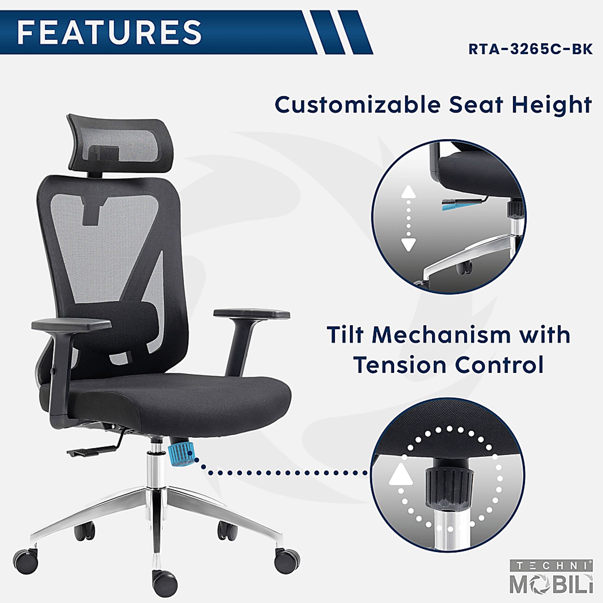 Bezac Black Office Chair - Image 7