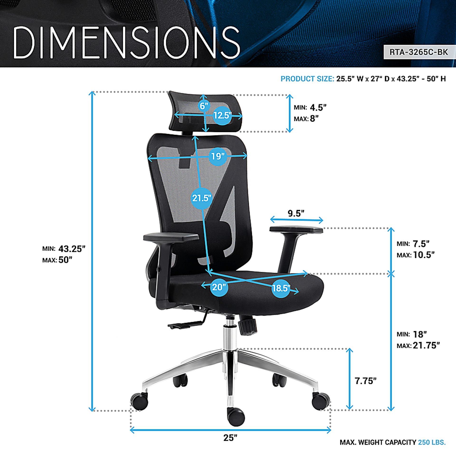 Bezac Black Office Chair - Image 9