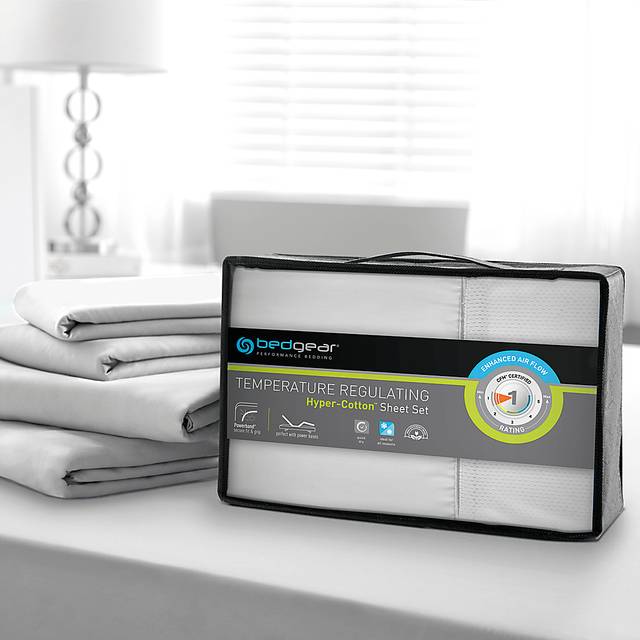 Bedgear Basic Bright White 4 Pc Full Bed Sheet Set - Thumbnail - Image 2