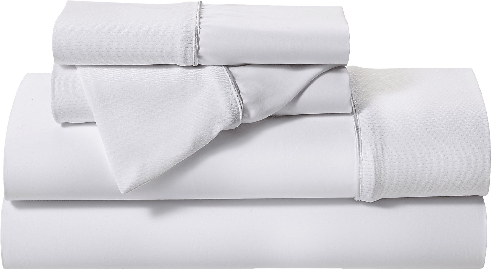 Bedgear Basic Bright White 4 Pc King Bed Sheet Set - Image 1