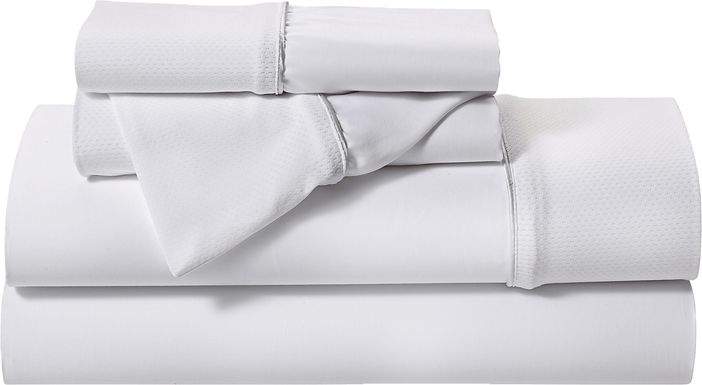 Bedgear Basic White 4 Pc Queen Bed Sheet Set