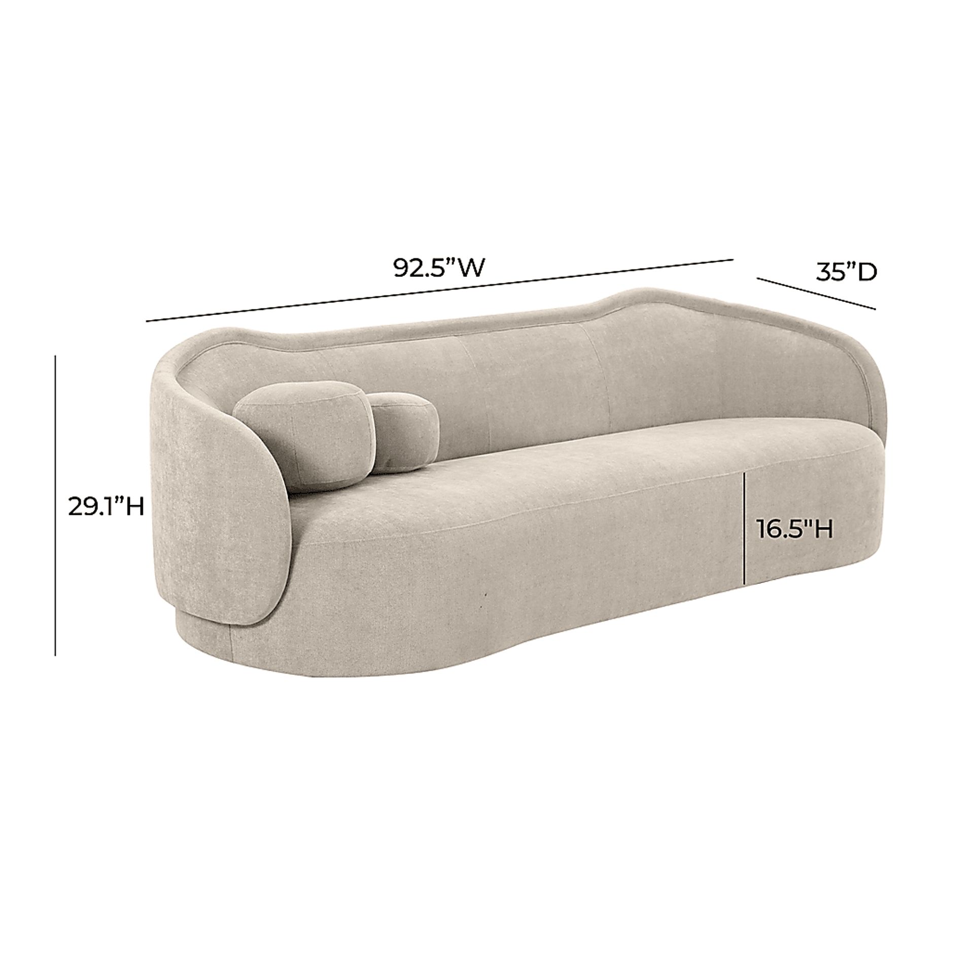 Bialystoker Taupe Sofa - Image 6