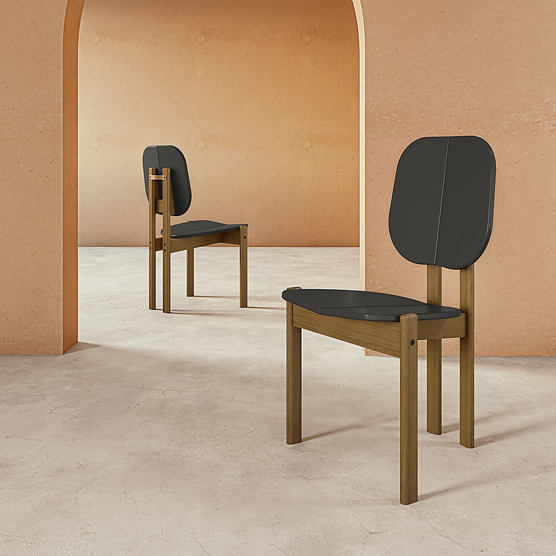Bickleigh Black Dining Chair, Set of 2 - Image 2